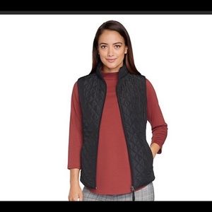 Van Heusen Navy Blue Quilted Vest M